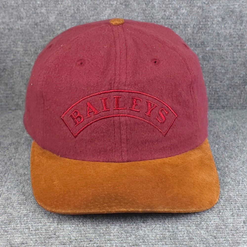 Vintage Baileys Irish Cream Hat Cap Mens Strapback Suede Brim Liquor Promo